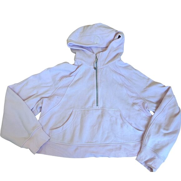 Lululemon Scuba Oversized Half-Zip Hoodie in Meadowsweet Pink - Picture 5 of 6